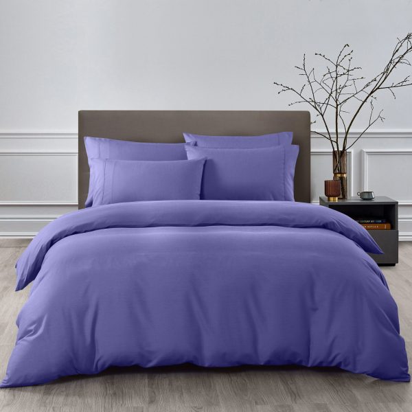 Royal Comfort Bamboo Cooling 2000TC Quilt Cover Set – DOUBLE, Lilac Grey