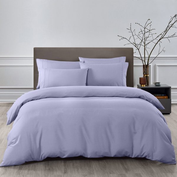 Royal Comfort Bamboo Cooling 2000TC Quilt Cover Set – DOUBLE, Lilac Grey