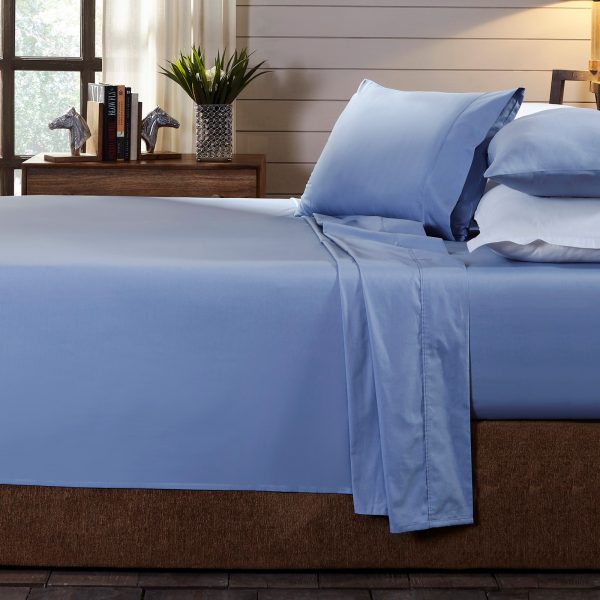 Royal Comfort – 250TC 100% Organic Cotton 4 Piece Sheet Set – DOUBLE, Blush