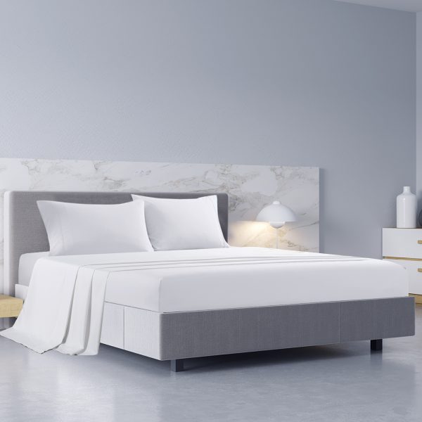 Royal Comfort – Balmain 1000TC Bamboo cotton Sheet Sets – QUEEN, Charcoal