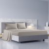 Royal Comfort – Balmain 1000TC Bamboo cotton Sheet Sets – QUEEN, Cool Grey
