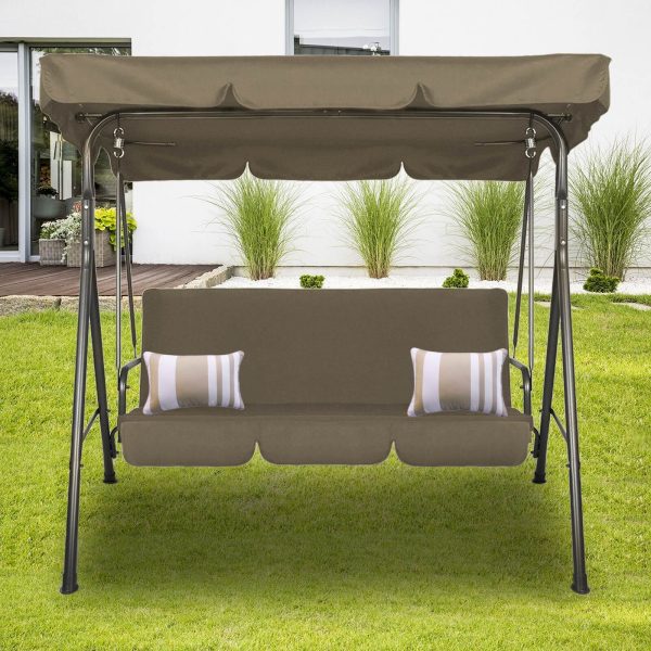 Milano Outdoor Steel Swing Chair – Dark Green