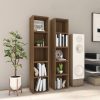 CD Cabinets 21x16x93.5 cm Engineered Wood – High Gloss Grey, 2