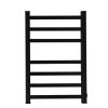 Heated Towel Rail Rack Bathroom Electric Rails 7 Bars 130W  Warmer Black