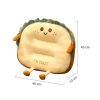 Cute Face Toast Bread Cushion Stuffed Car Seat Plush Cartoon Back Support Pillow Home Decor – 1