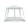 Pop Up Marquee Gazebo 3x3m Outdoor Canopy Wedding Tent Mesh Side Wall