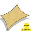 Sun Shade Sail Cloth Canopy Outdoor Awning Rectangle 5x3M – Sand