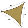 Outdoor Awning Cloth Sun Shades Sail Shelter Covers Tent Canopy UV Protection – Sand