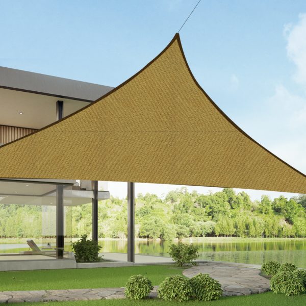 Outdoor Awning Cloth Sun Shades Sail Shelter Covers Tent Canopy UV Protection – Sand