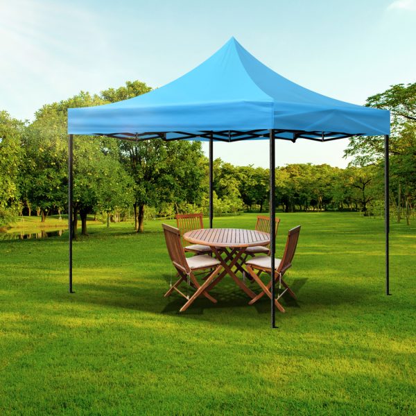 Gazebo Tent 3×3 Outdoor Marquee Gazebos Camping Canopy Wedding – Blue