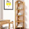 GOMINIMO Bamboo Corner Shelf 5 Tier GO-BCS-100-YJ