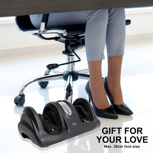 Foot Massager Shiatsu Ankle Kneading Remote – Black