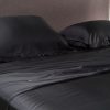 Better Dream 100% Organic Bamboo Fitted Bed Sheet Set – KING SINGLE, Charcoal