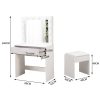 Dressing Table tool Set LED Makeup Mirror Jewellery organizer Cabinet With 12 Bulbs