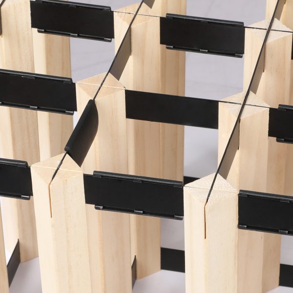 Timber Wine Storage Rack  Wooden Cellar Organiser Display Stand – 12 Bottle