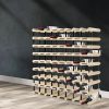 Timber Wine Storage Rack  Wooden Cellar Organiser Display Stand – 72 Bottle
