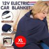 Heated Electric Car Blanket 150x110cm 12V – Blue