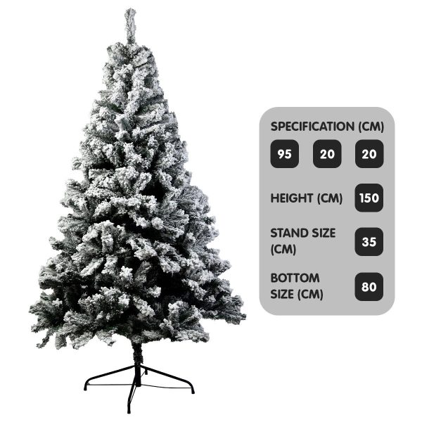 Christabelle Snow-Tipped Artificial Christmas Tree – 1.5 M