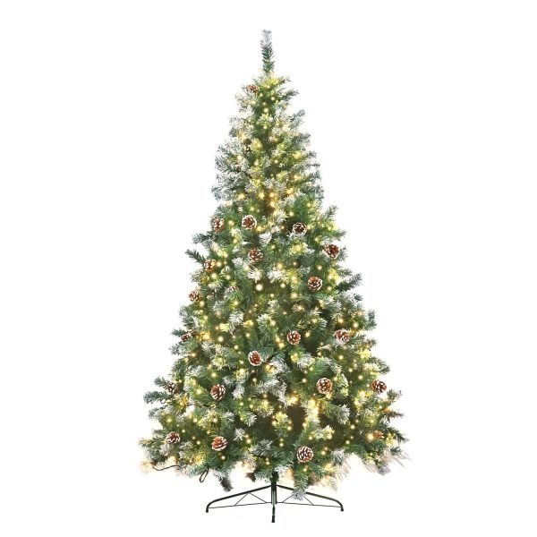Christabelle Pre Lit LED Christmas Tree with Pine Cones – 2.7 M