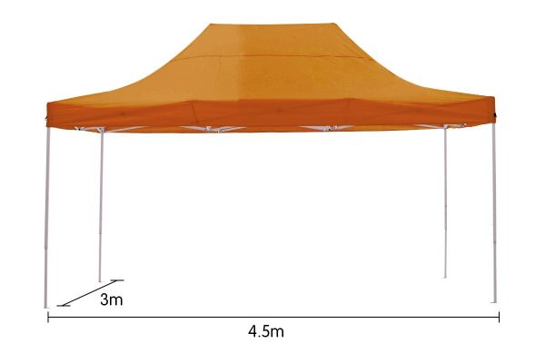 Gazebo Tent Marquee 3×4.5m PopUp Outdoor Wallaroo – Orange