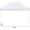 Gazebo Tent Marquee 3×4.5m PopUp Outdoor Wallaroo – White