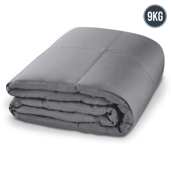 Laura Hill Weighted Blanket Heavy Quilt Doona – Grey, 9 KG