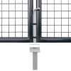 Mesh Garden Gate Galvanised Steel Grey – 289×100 cm