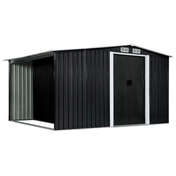 Garden Shed with Sliding Doors – 329.5x205x178 cm
