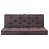 Pallet Floor Cushion Cotton – 120x40x7 cm and 120x80x10 cm, Anthracite
