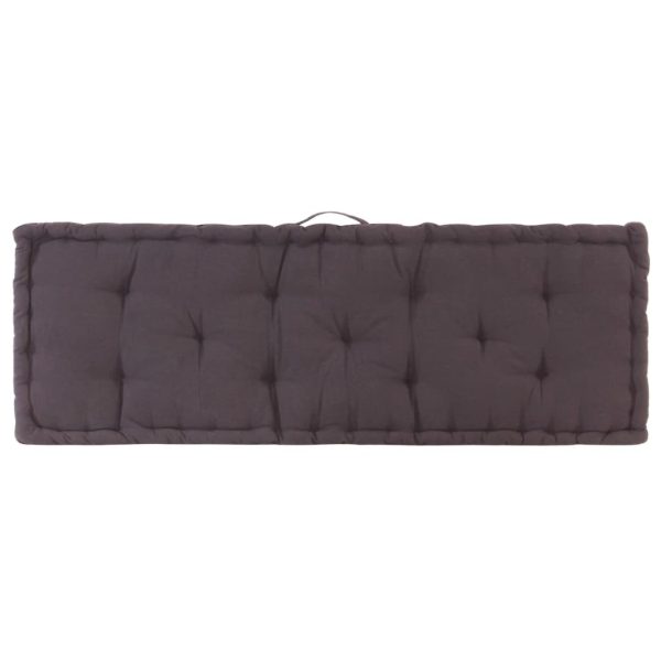 Pallet Floor Cushion Cotton – 120x40x7 cm and 120x80x10 cm, Anthracite