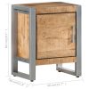 Waxahachie Bedside Cabinet 40x30x50 cm Rough Mango Wood