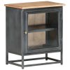 Haydock Bedside Cabinet Grey 40x30x50 cm Solid Acacia Wood