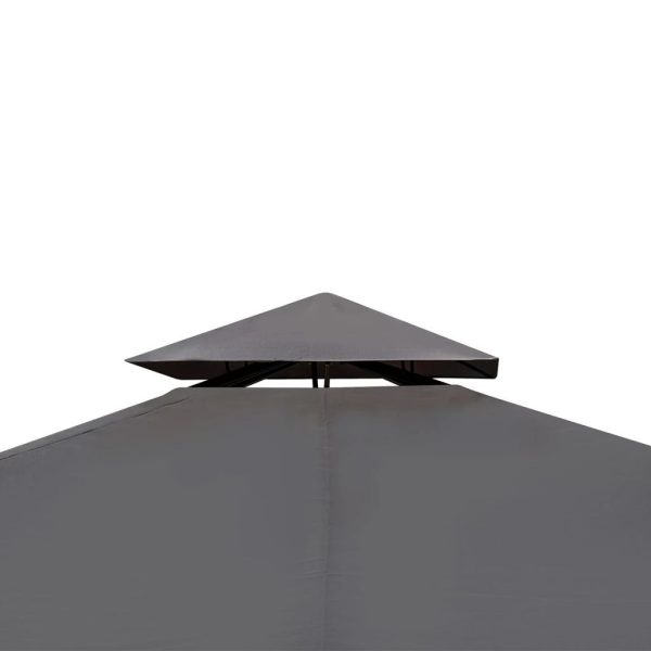 Poly Rattan Gazebo with Roof – 3×4 m, Grey