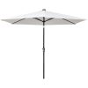 LED Cantilever Umbrella 3 m – Sand White