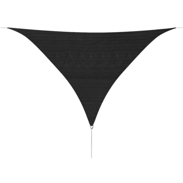 Sunshade Sail HDPE Triangular – 3.6×3.6×3.6 m, Anthracite