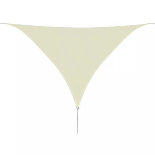 Sunshade Sail HDPE Triangular – 3.6×3.6×3.6 m, Cream