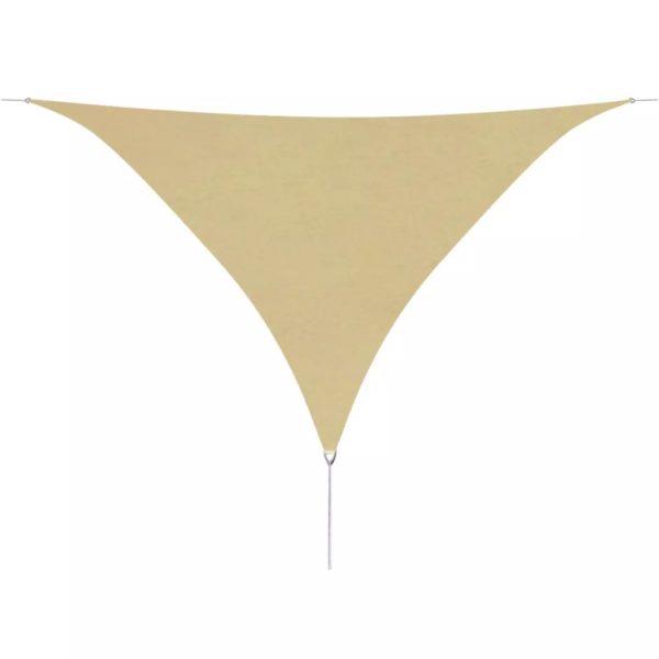 Sunshade Sail Oxford Fabric Triangular – 3.6×3.6×3.6 m, Beige