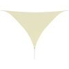 Sunshade Sail Oxford Fabric Triangular – 3.6×3.6×3.6 m, Cream