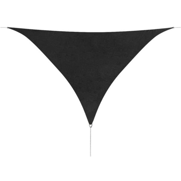 Sunshade Sail Oxford Fabric Triangular – 5x5x5 m, Anthracite