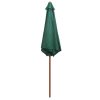 Parasol 270×270 cm Wooden Pole – Green
