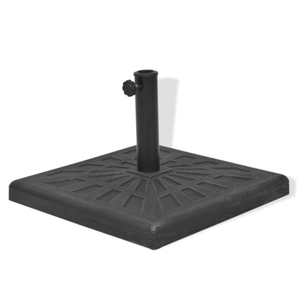 Parasol Base Resin Square Black – 19 kg