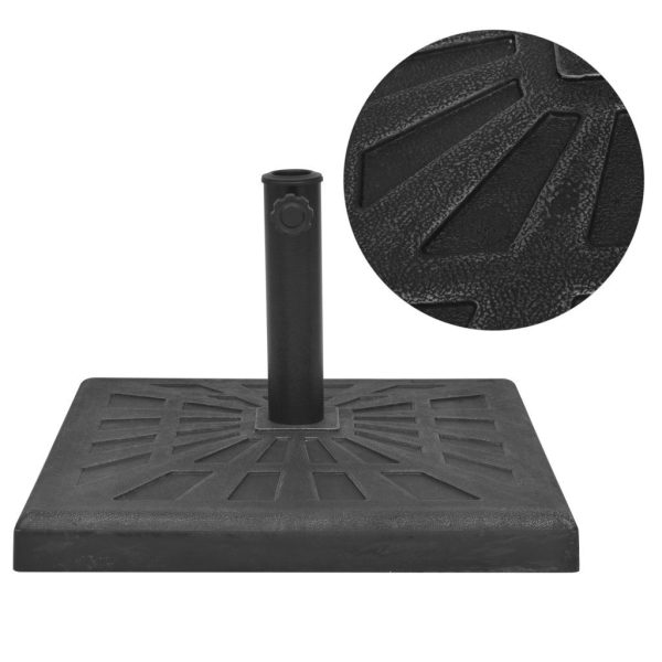 Parasol Base Resin Square Black – 12 kg