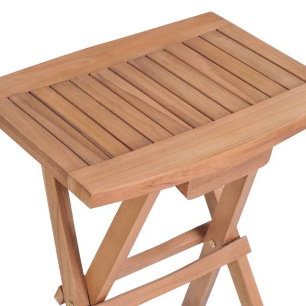 5 Piece Folding Bar Set Solid Teak Wood