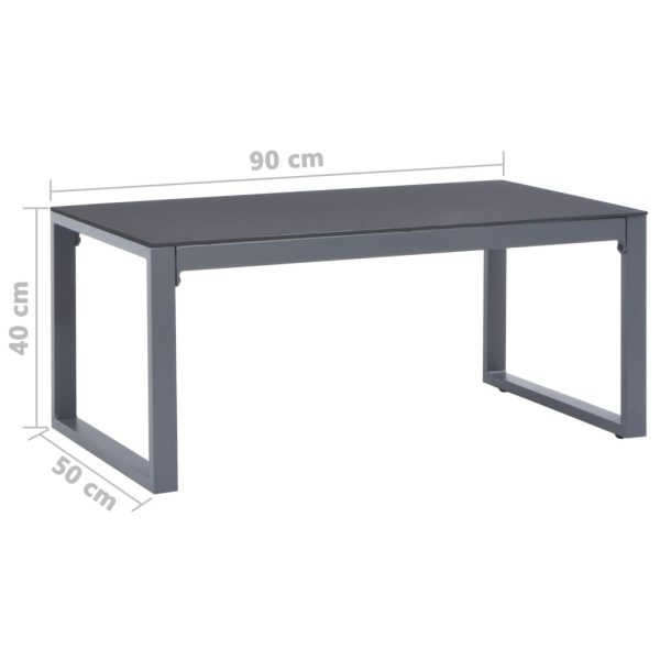 Coffee Table 90x50x40 cm Aluminium