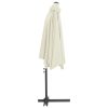 Outdoor Parasol with Steel Pole 300 cm – Sand White