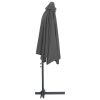 Outdoor Parasol with Steel Pole 300 cm – Anthracite