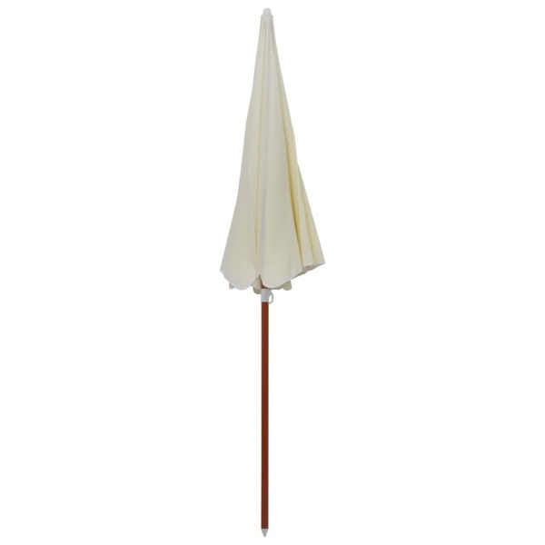 Parasol with Steel Pole – 240 cm, Sand