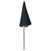 Parasol with Steel Pole – 240 cm, Anthracite