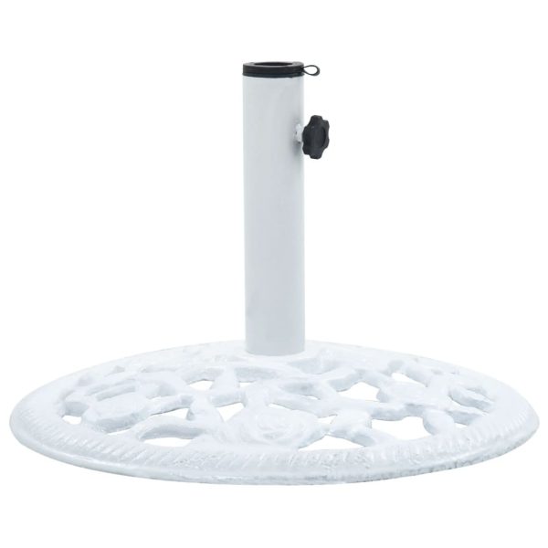 Umbrella Base Cast Iron – 48x48x33 cm, White