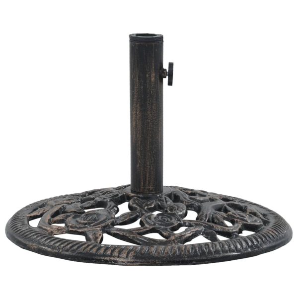 Umbrella Base Cast Iron – 48x48x33 cm, Bronze